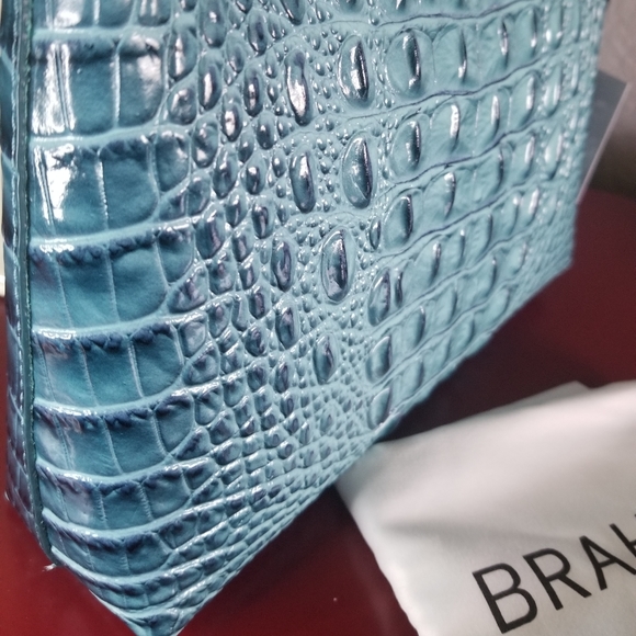 Brahmin Blue Bottle Ombre Lorelei & Credit Card Wallet - Picture 5 of 13